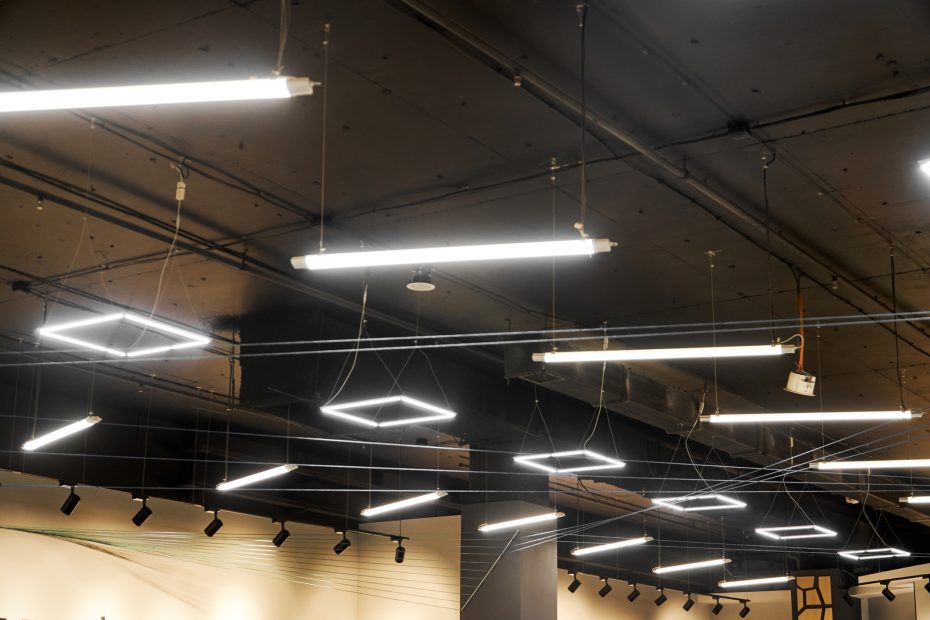 shop lighting LED solutions in a retail store